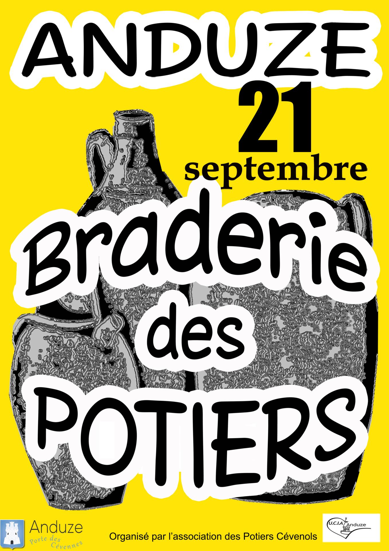 Braderie des potiers 21 septembre Anduze